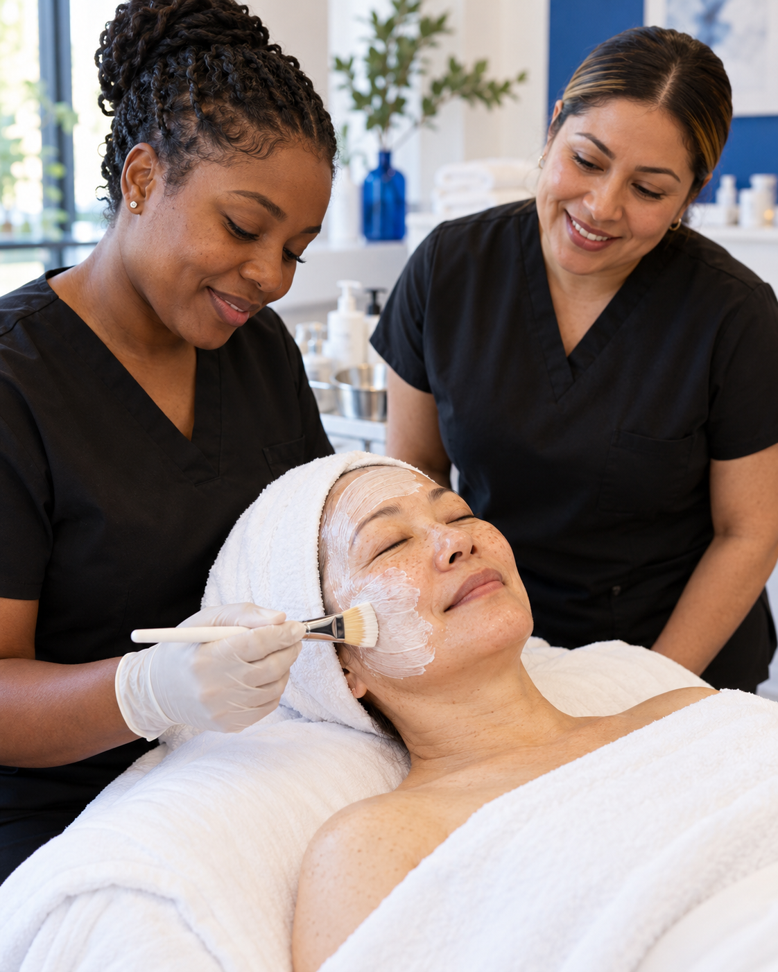 Illustrative supervised student facial service